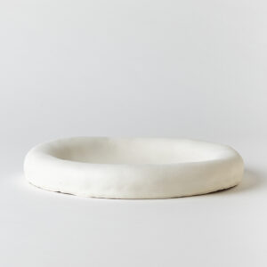 White bowl with fat lip