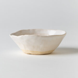 Small Cream Bowl Dark Bottom