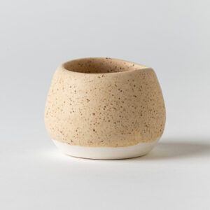 Small Peach Speckled Vase