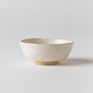 Small Cream Bowl Tiny Stand