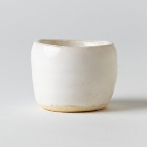 Small Cream Bowl Peach Bottom